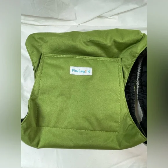 PAW LEGEND Diapers for Male Dog (2 Pack)-Washable Dog Belly Wrap-Velcro-EC-Sz L - Picture 3 of 7